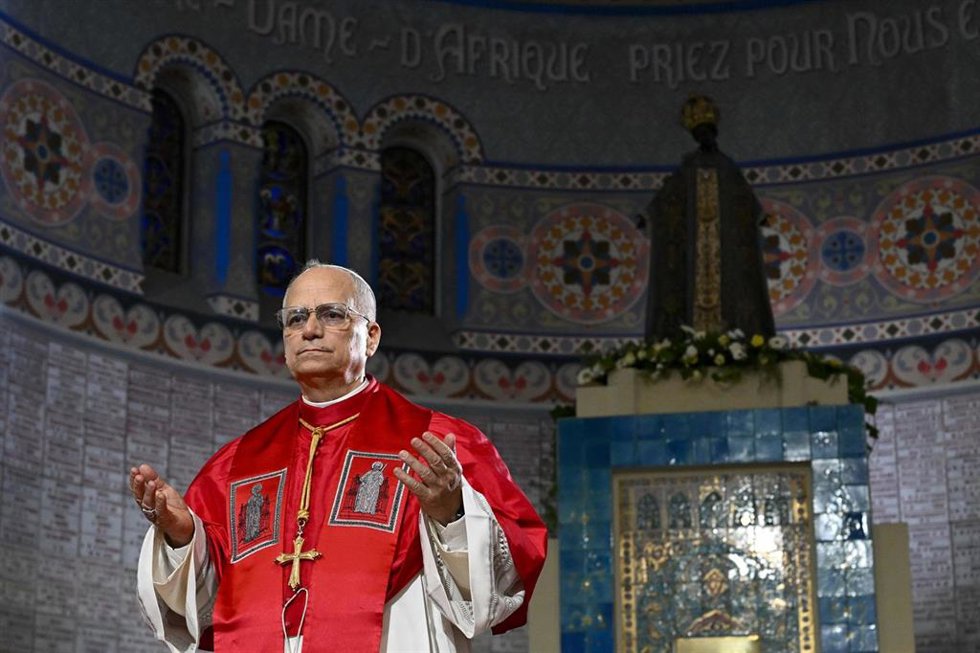 El Papa León XIV durante su visita a Argelia.