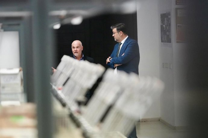 El consejero de Educación, Cultura y Deportes, Amador Pastor, en una visita al Centro Tecnológico de Actividades de la Construcción (NOTIO).