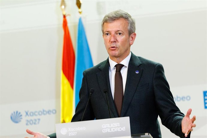 Rueda en una intervención tras la reunión semanal de su Gobierno.