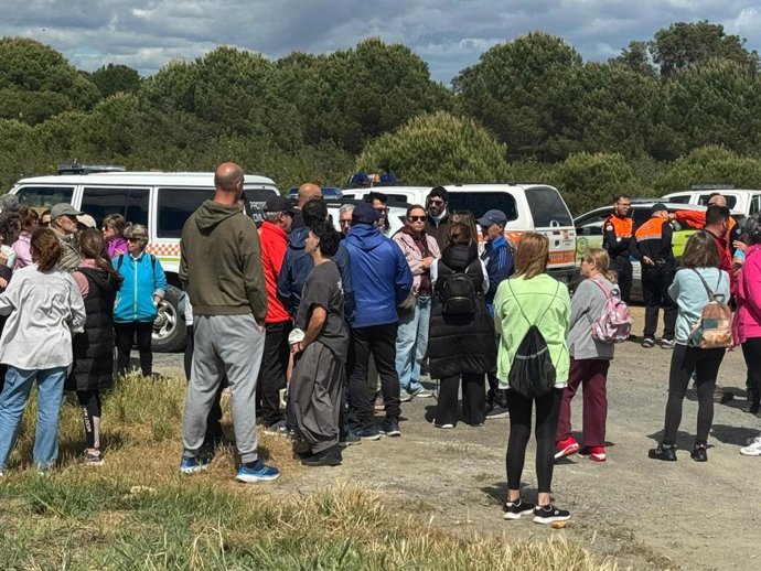 Batida de búsqueda este martes del hombre desaparecido desde el pasado viernes en Aljaraque (Huelva).