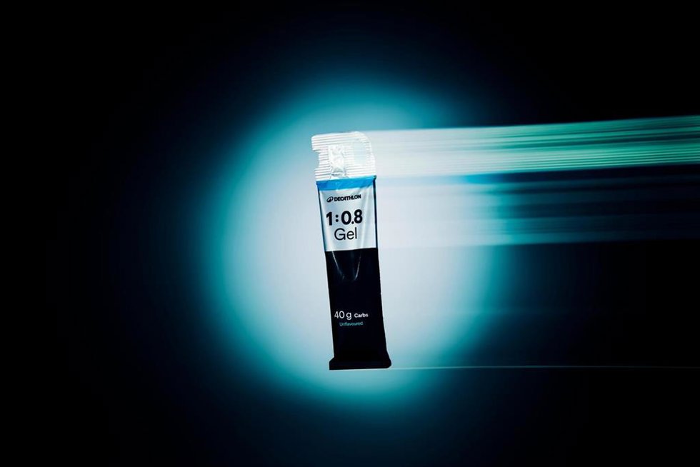 Imagen de un gel de la gama '1:0.8' de Decathlon