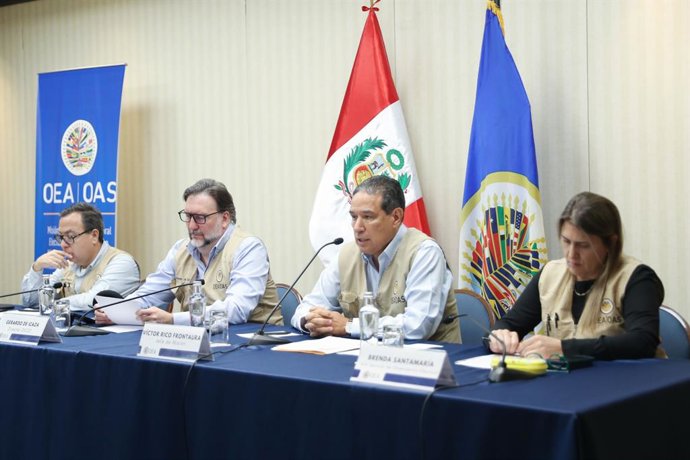 Primer Informe de la Misión de la OEA tras las elecciones generales 2026.  El Jefe de Misión, Victor Rico, brinda el balance técnico de la observación.