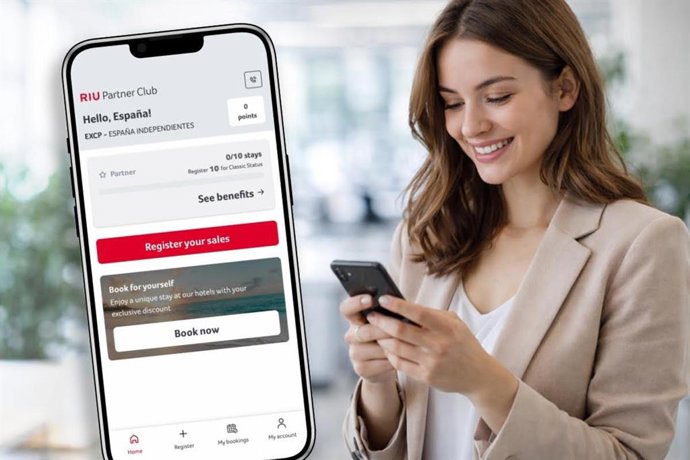 Riu lanza su nueva app para agentes de viajes miembros del programa de fidelización Riu Partner Club.