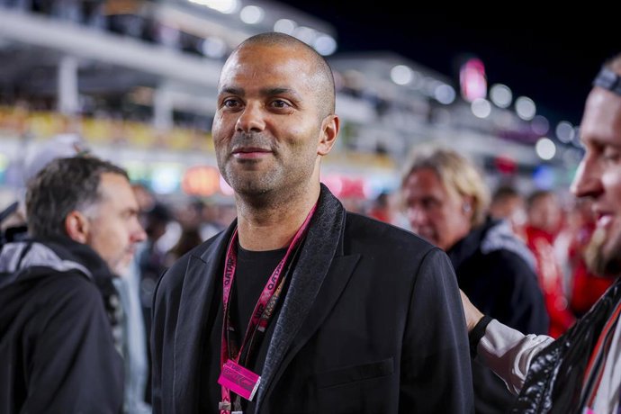 Archivo - El exjugador de baloncesto Tony Parker, en el GP de Catar de F1 2024.