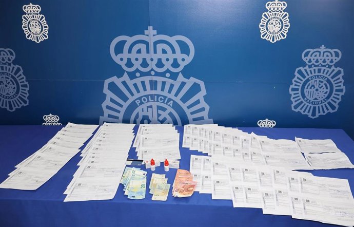 Recetas falsas interceptadas por la Policía Nacional en Huesca