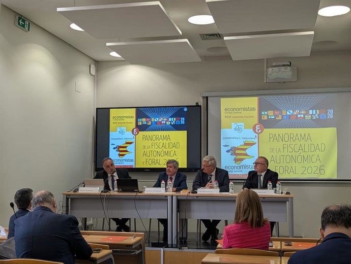 Presentación del informe del Panorama de la Fiscalidad Autonómica y Foral 2026 en el Colegio de Economistas