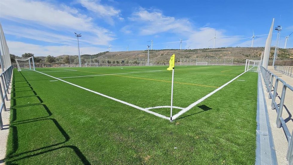 Campo de fútbol. Foto de archivo.