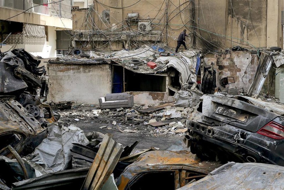 Daños en la capital de Líbano, Beirut, tras un bombardeo ejecutado por el Ejército de Israel (archivo)