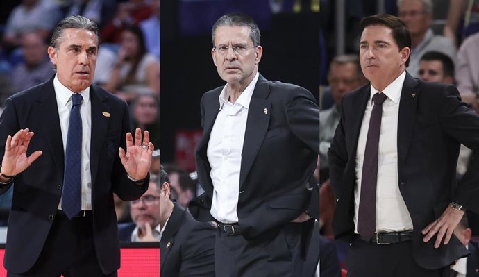 Sergio Scariolo, Pedro Martínez y Xavi Pascual