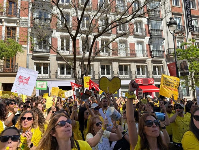 Protesta de las escuelas infantiles