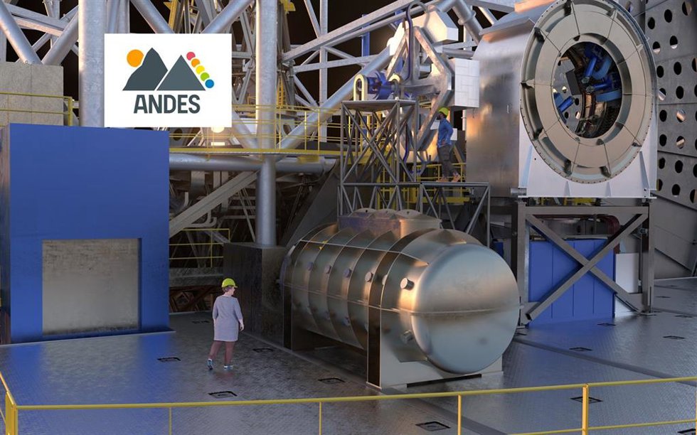 Archivo - Espectrógrafo de alta resolución ANDES, que se instalará en el Extremely Large Telescope (ELT) de ESO.