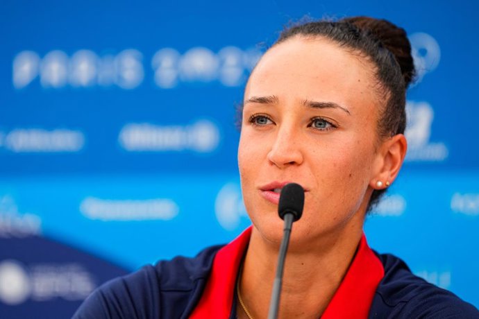 Archivo - Esther Briz (ESP) attends the Rowing press conference ahead the Paris 24 Olympics Games during the Media Day of Spain at COE Zone in International Village during the Paris 2024 Olympics Games on July 25, 2024 in Paris, France.