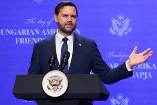 April 7, 2026, Budapest, Hungary: U.S. Vice President JD Vance and Hungarian Prime Minister Viktor Orban hold a joint press conference in Budapest, Hungary on April 7, 2026.