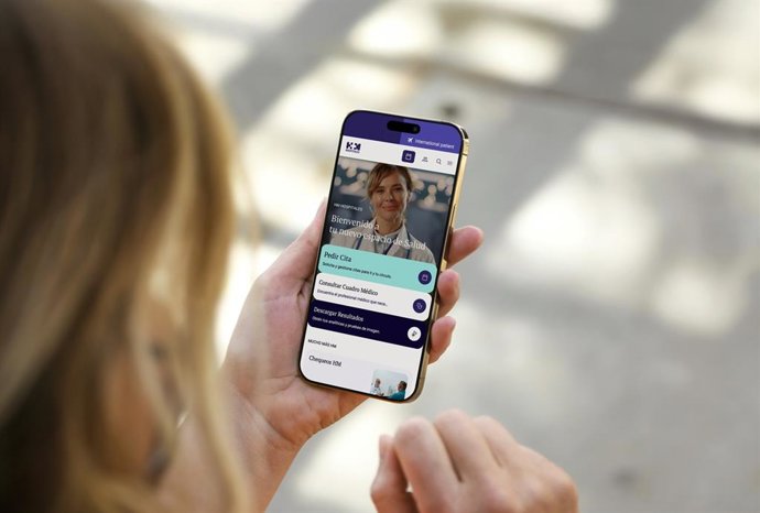 Imagen de la nueva 'app' de HM Hospitales.