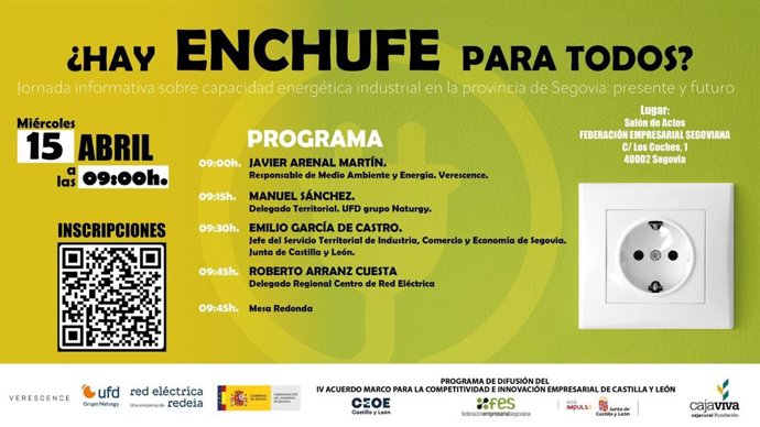 FES alerta de que la escasez de conexión a la red eléctrica limita el desarrollo industrial de la provincia de Segovia