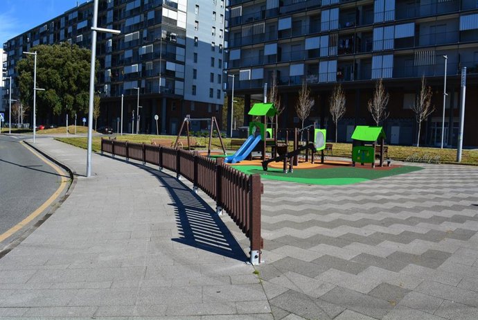 Nuevo parque infantil en La Punta, en Sestao
