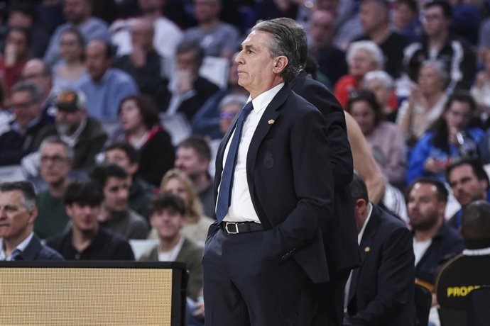 El entrenador del Real Madrid, Sergio Scariolo.
