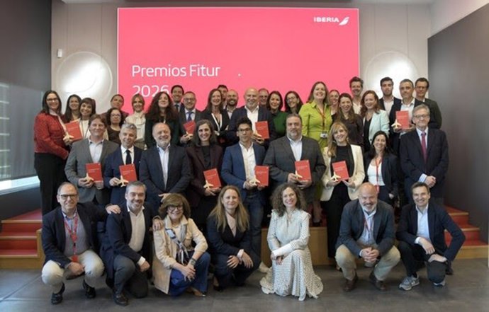 Iberia entrega sus premios Fitur a las mejores .Agencias de viajes, empresas y partners