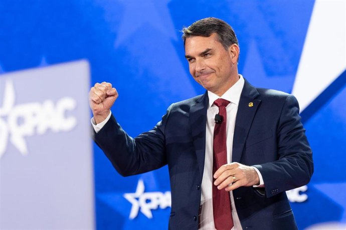 El senador brasileño Flavio Bolsonaro