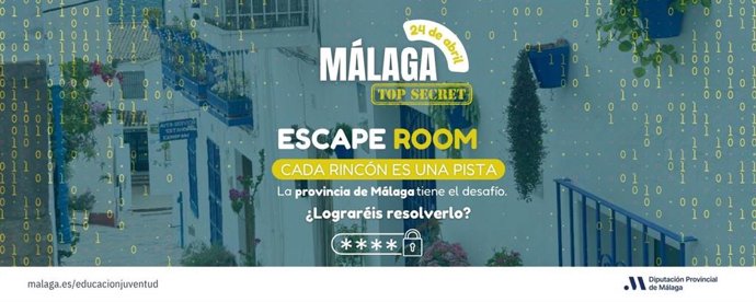 Un millar de alumnos de ESO podrán participar en el escape room virtual ‘Málaga Top Secret 3’ con motivo del Día de la Provincia