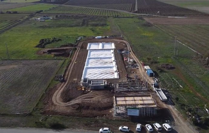 Archivo - La EDAR de La Granjuela, en obras el año pasado, en una imagen de archivo