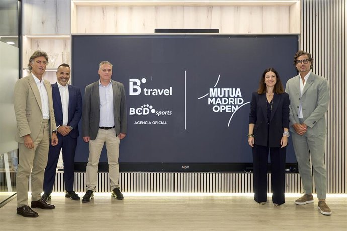 Mutua Madrid Open renueva con BCD Sports como agencia oficial y B travel como patrocinador oficial, firmas de Ávoris.