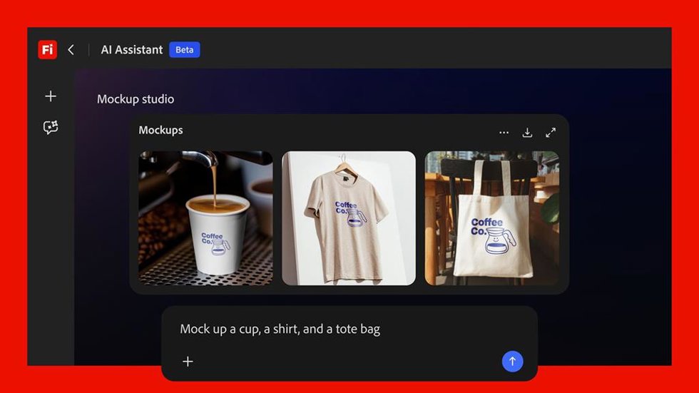 Ejemplo del nuevo asistente de IA Firefly de Adobe.