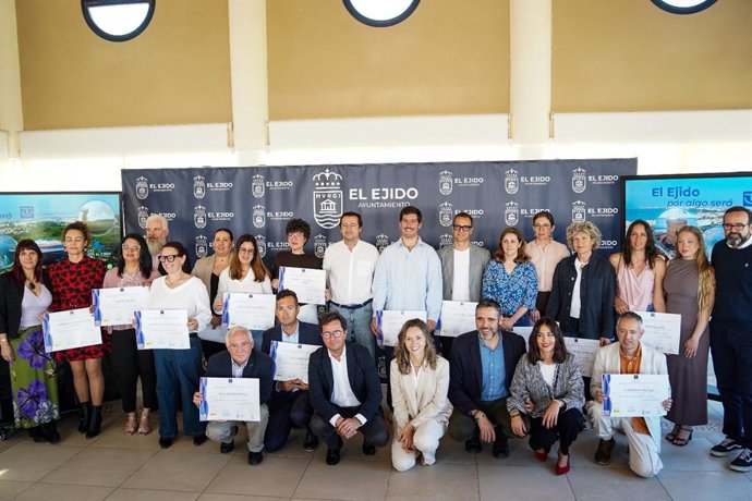 Galardonados con las distinciones Sicted en El Ejido (Almería).
