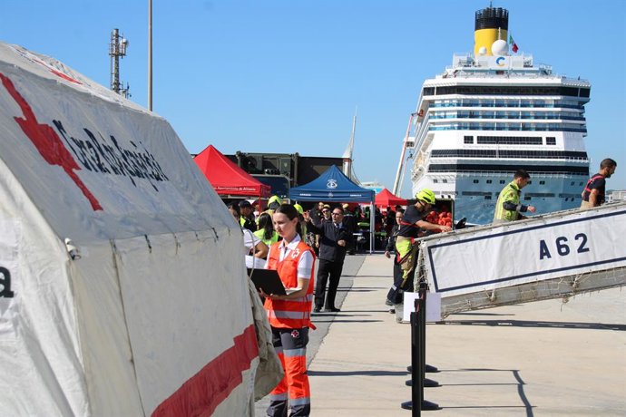 Imatge de l'exercici en el Port d'Alacant