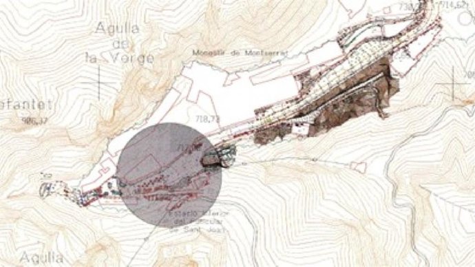 Mapa de la zona on es faran els treballs
