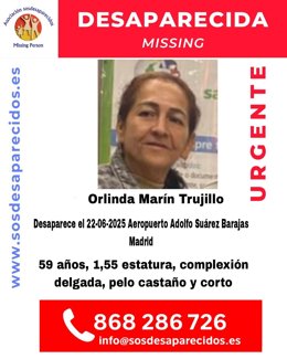 Cartel de búsqueda de Orlinda