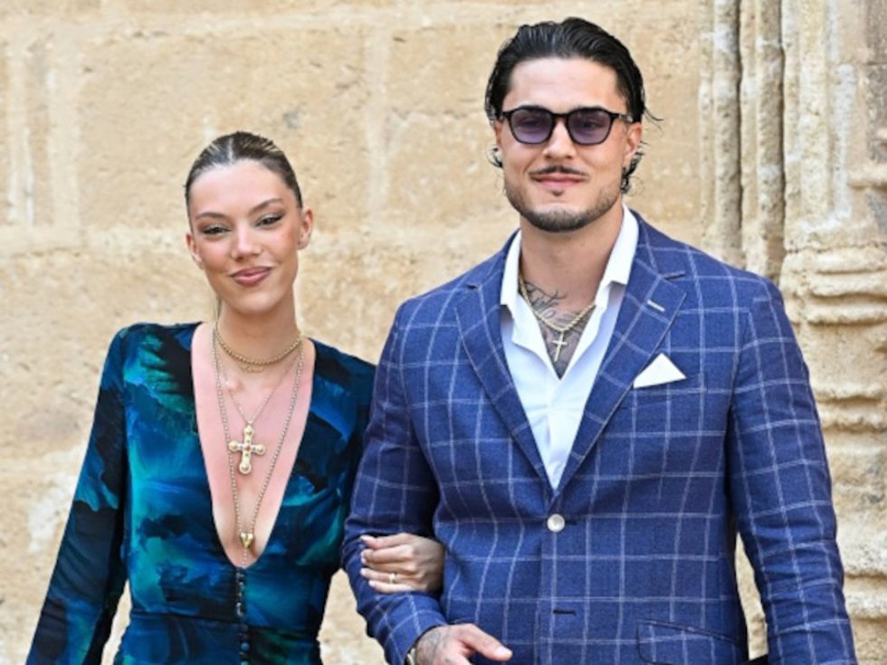 Archivo - Alejandra Rubio y Carlo Costanzia asisten a la boda de Paty Sánchez y Javier Millet , a 28 de junio de 2025, en Jávea, Alicante (España)