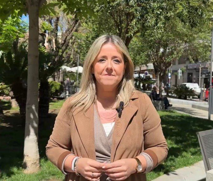 La secretaria general del PP y candidata al Parlamento andaluz, Elena González. Imagen de archivo. 