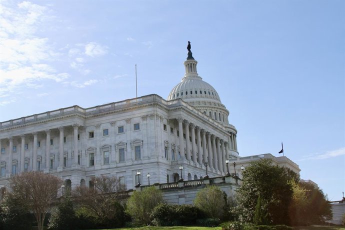 30 de março de 2026, Washington, D.C., Maryland: (NOVO) Vista do Capitólio dos EUA. 29 de março de 2026, Washington, D.C., Maryland, EUA: Vista da icônica cúpula do “Capitólio”, que é o local de reunião do Congresso dos EUA e também o centro da democracia