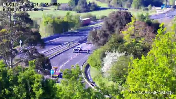 Cámara de la DGT en la zona del accidente