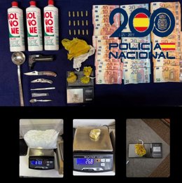 Archivo - La Policía Nacional desarticula un punto de venta itinerante de droga en Avilés