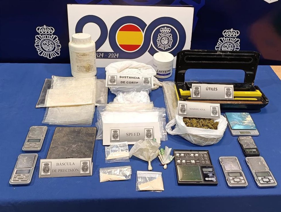 Imagen de la droga intervenida en la Operación Traca