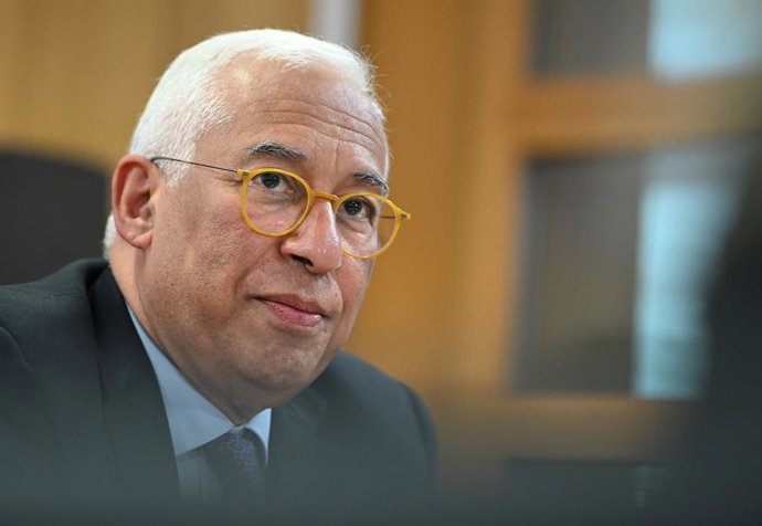 Archivo - PRODUCTION - 16 March 2026, Belgium, Brussels: Antonio Costa, President of the European Council, takes part in a discussion with journalists from the European Newsroom (enr). Photo: Markus Lenhardt/dpa-ENR Pool/dpa
