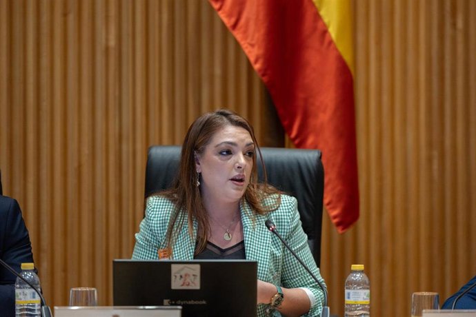 Archivo - La portavoz parlamentaria de Vox Asturias, Carolina López.