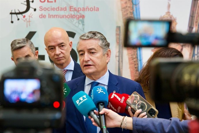 El consejero de Sanidad, Antonio Sanz, en un acto en Córdoba.