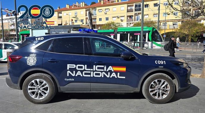 Vehículo de la Policía Nacional.