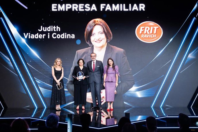 La CEO de Frit Ravich, Judith Viader, en el lliurament de premis