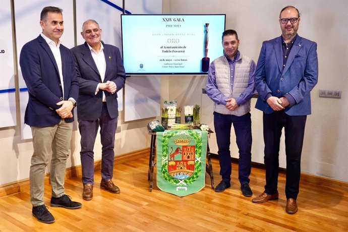 Tudela de Duero (Valladolid) reconoce al Ayuntamiento de Tudela (Navarra) con el Espárrago de Oro 2026