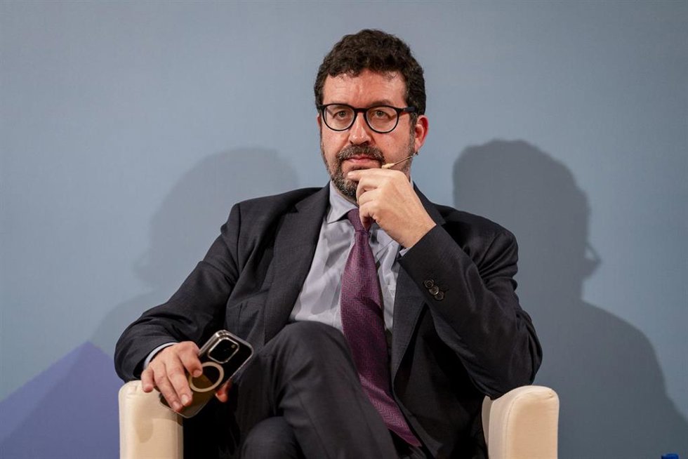 Archivo - El secretario de Estado de Trabajo, Joaquín Pérez Rey, durante una reunión con ministros de Trabajo europeos, eurodiputados y expertos, en el Palacio de Zurbano, a 9 de mayo de 2024, en Madrid (España).
