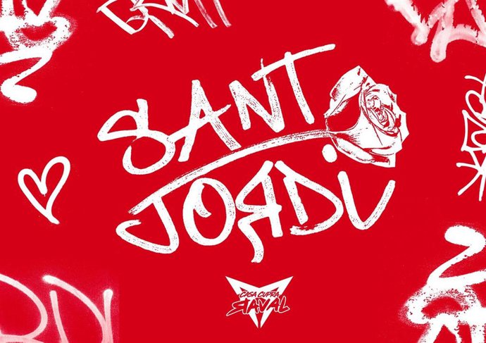 Imagen promocional de la celebración de Sant Jordi en Casa Cupra Raval