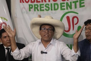 Roberto Sánchez, candidato presidencial por Juntos por el Perú.