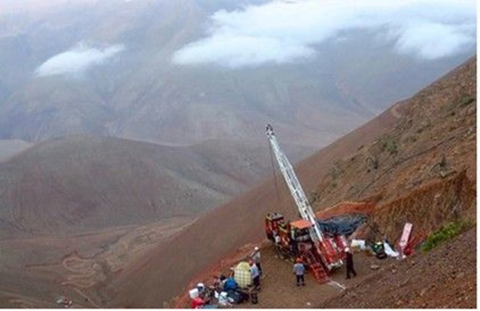 Perforación en el proyecto Costa de Cobre