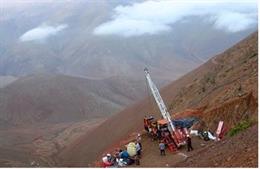 Perforación en el proyecto Costa de Cobre