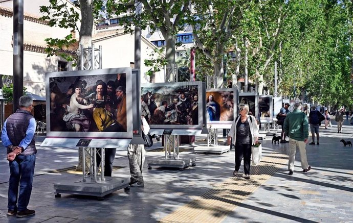 La exposición 'El Prado en la calles' se puede visitar en el paseo Alfonso X de Murcia