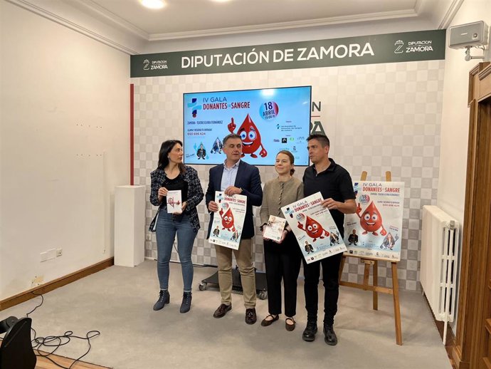 Presentación de la IV Gran Gala del Donante de Sangre de Zamora.